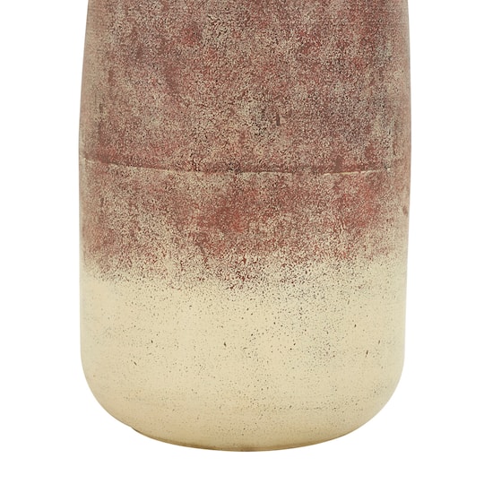 20" Copper Metal Distressed Textured Ombre Vase